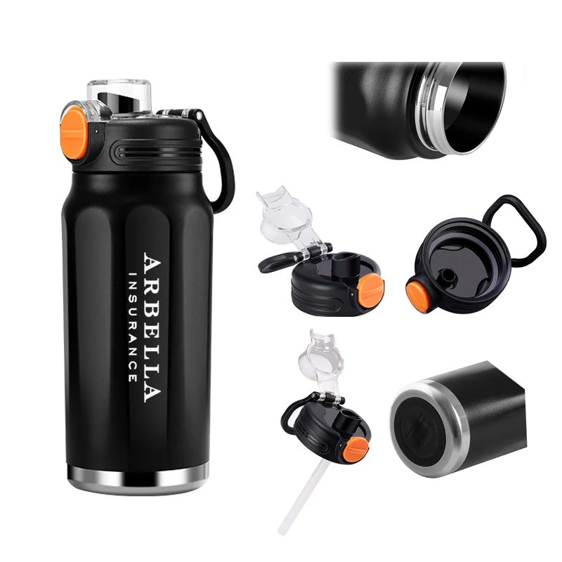 26oz Stainless Steel Fitness Water Bottle, custom water bottle with logo imprint 1