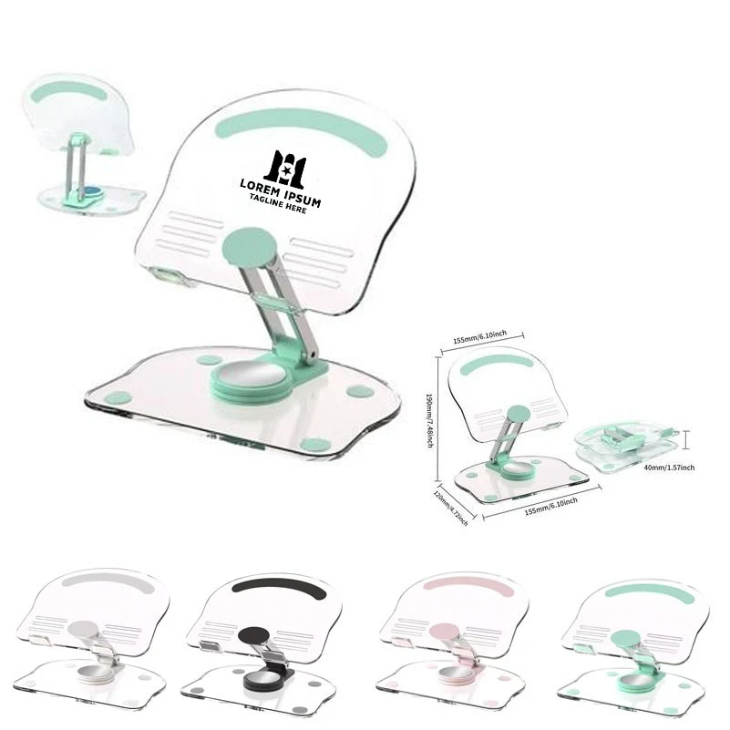 Transparent Adjustable Foldable Tablet Holder 1