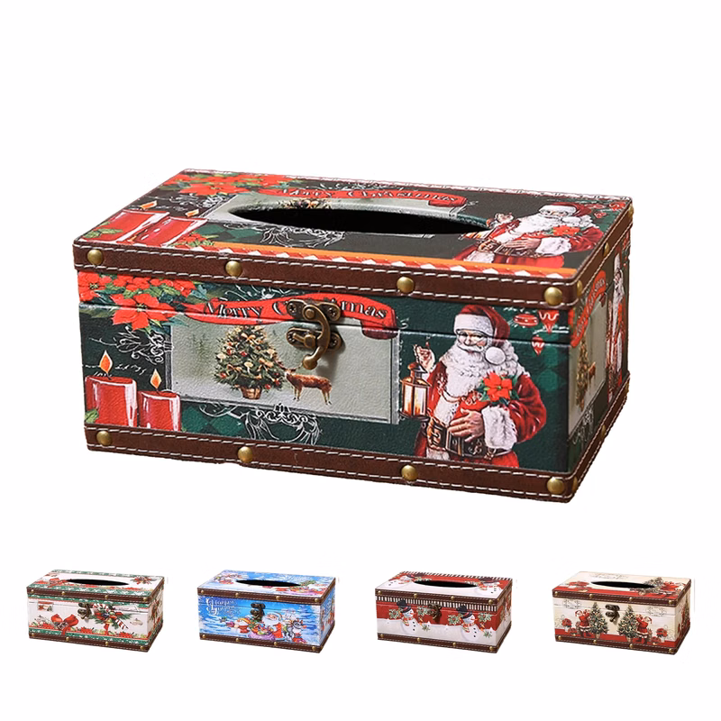 Tissue box Christmas cardboard