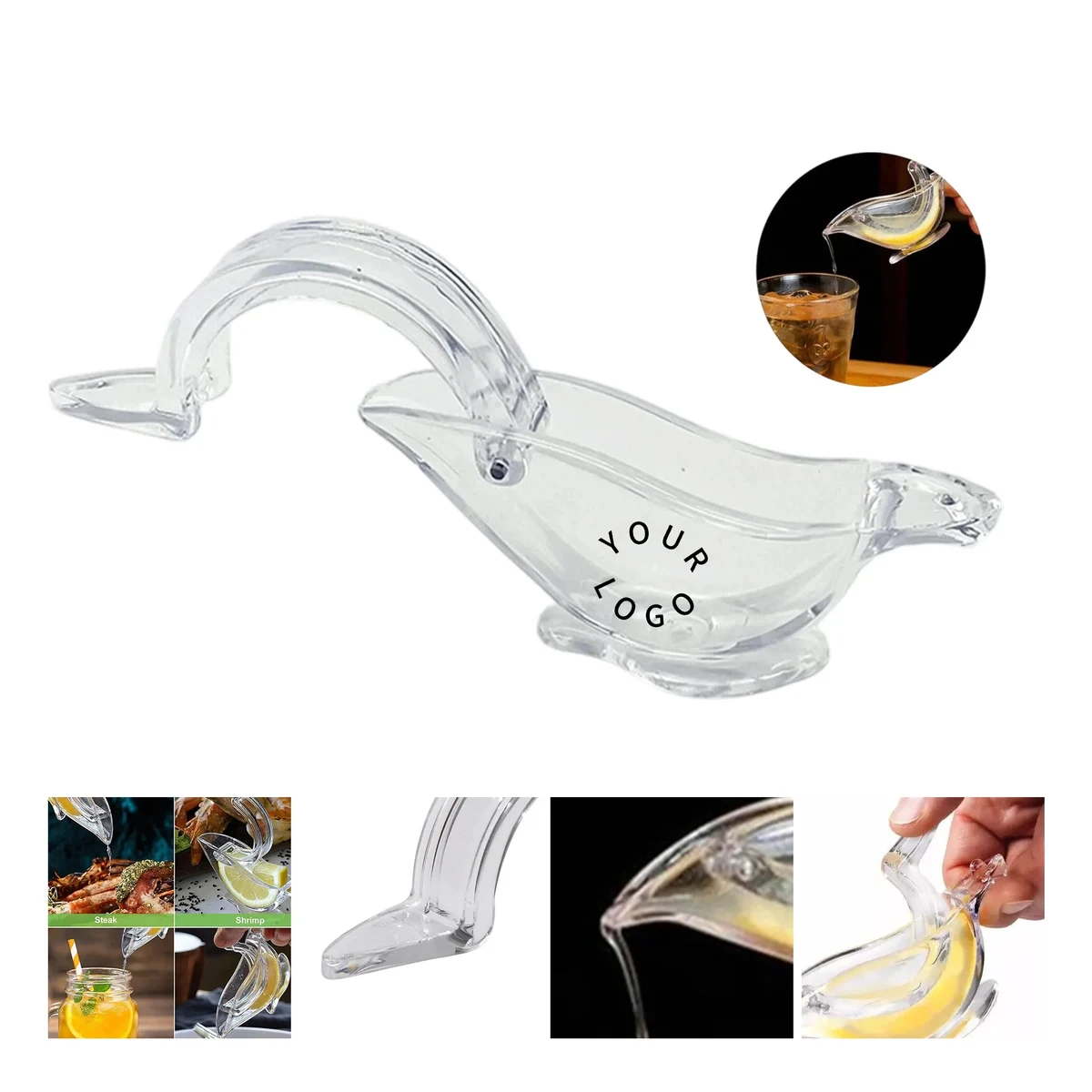 Acrylic Transparent Bird Lemon Squeezer for Fresh Juice 1