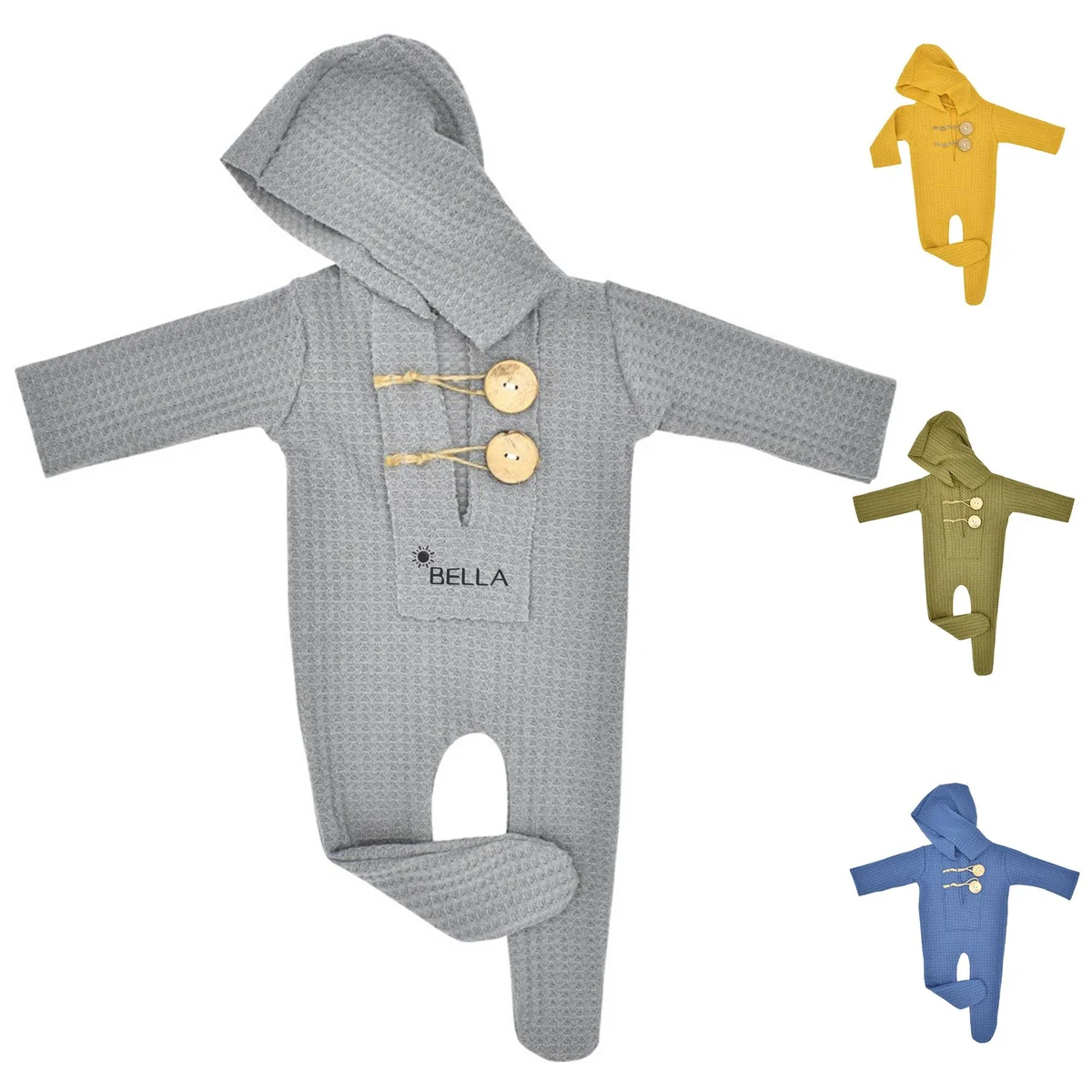 Baby knitted one-piece studio photo suit 1