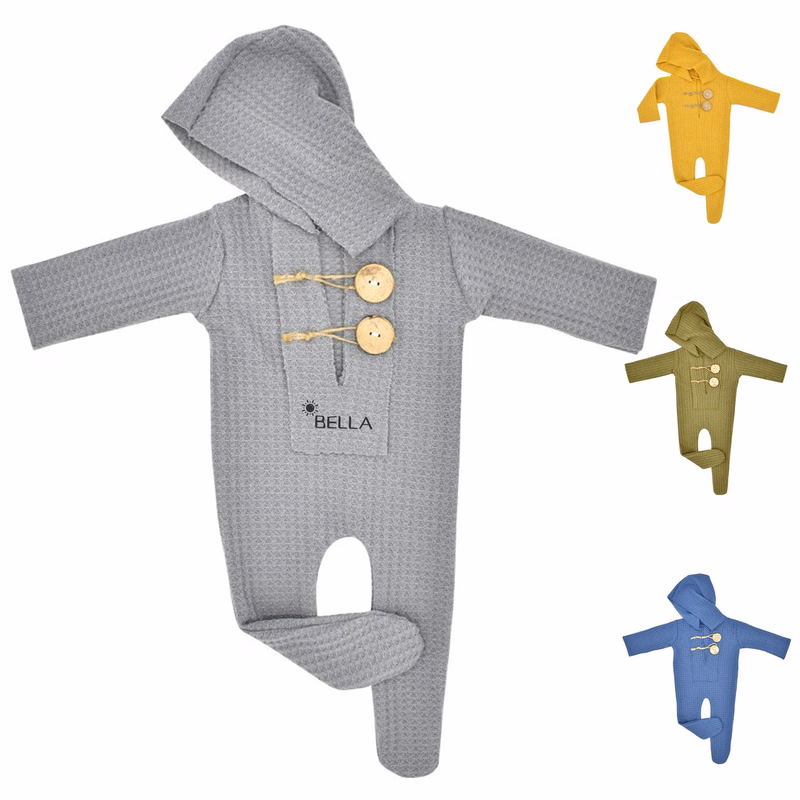 Baby knitted one-piece studio photo suit
