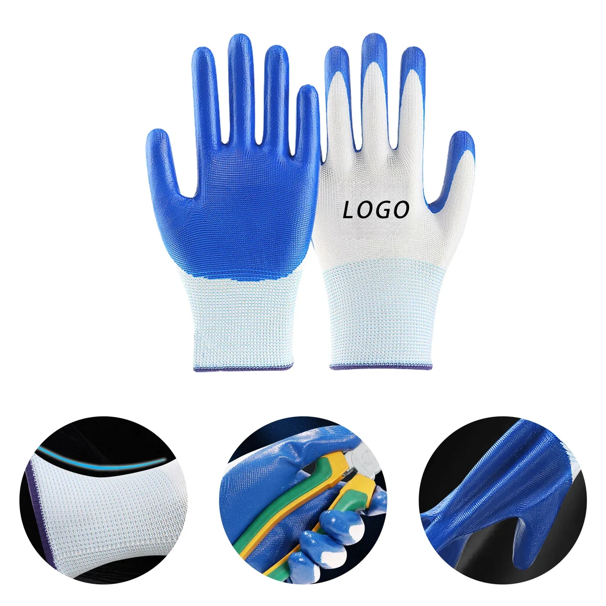 Nitrile Anti-wear Gloves With Logo For Working 1