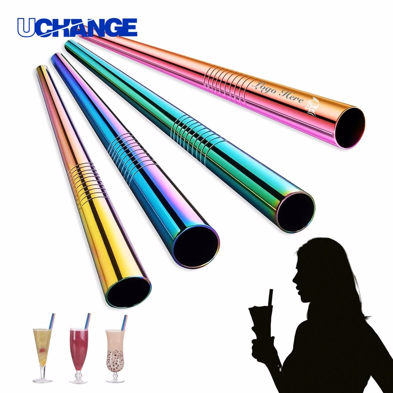 Wide Metal Reusable Drinking Straw
