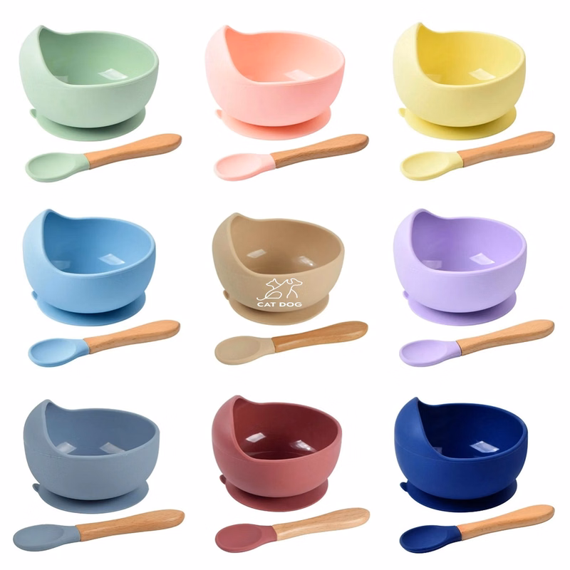 Non-slip Baby Silicone Bowl Set