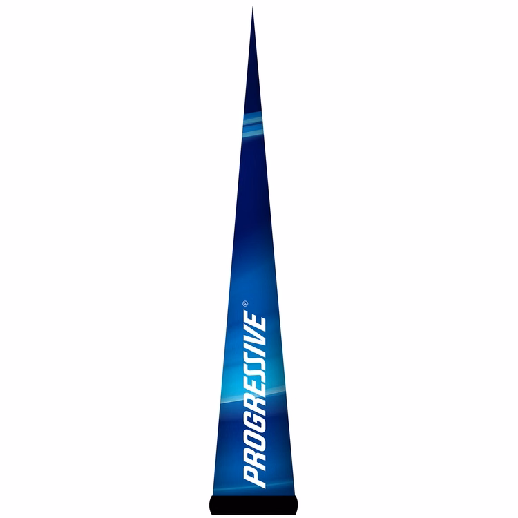 AirePin™ LED Inflatable Column, Cones_Blue Progressive insurance - 7.5'H