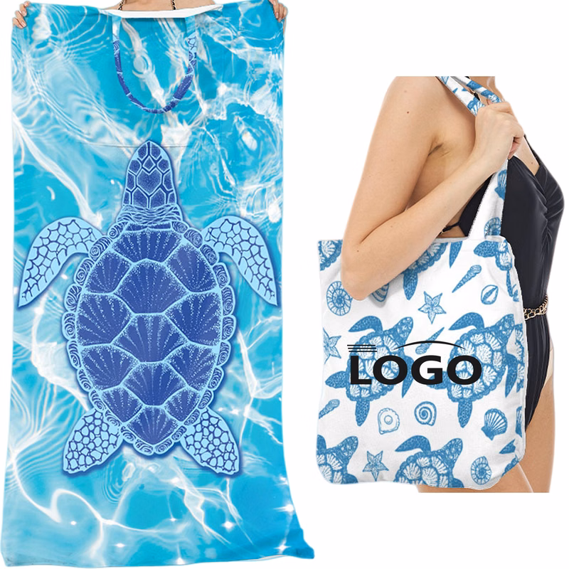 Microfiber Ouble-sided Custom Velour Beach Towel