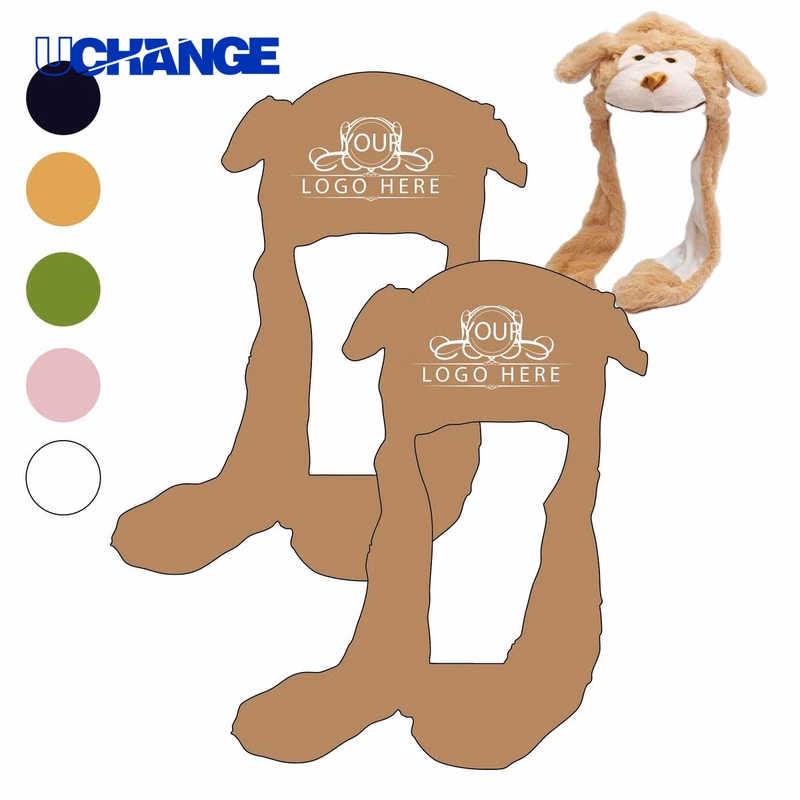Plush Hat with Flexible Moving Ears Costume Hat