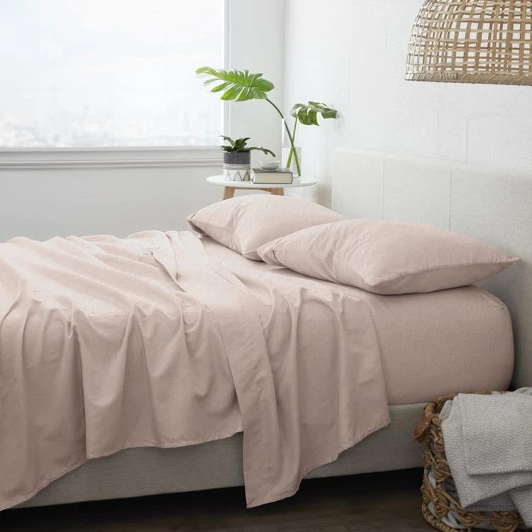 Flannel Bed Sheets - Solid Gray Cali King 4 Set 1