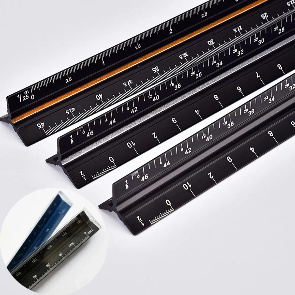 12" Aluminum Architect Scale 1