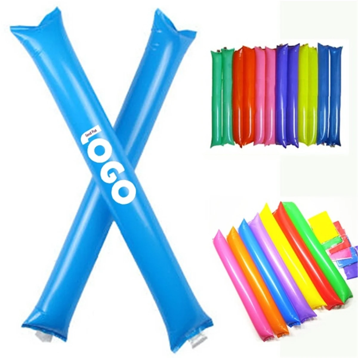 MOQ100Pcs Custom Inflatable Pairs Air Bangs Noisemaker 1