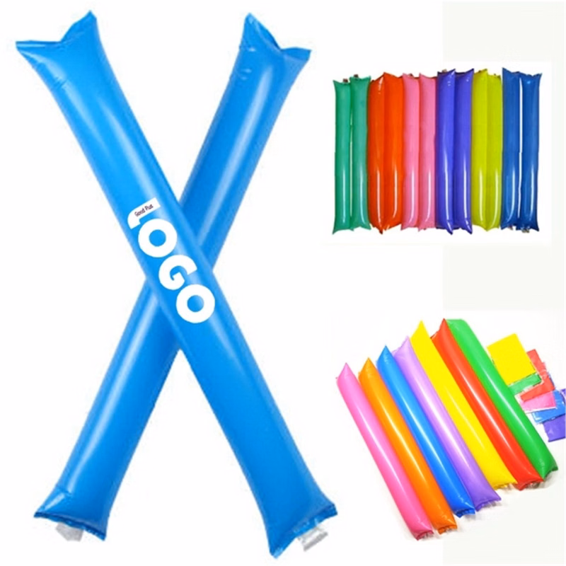 MOQ100Pcs Custom Inflatable Pairs Air Bangs Noisemaker