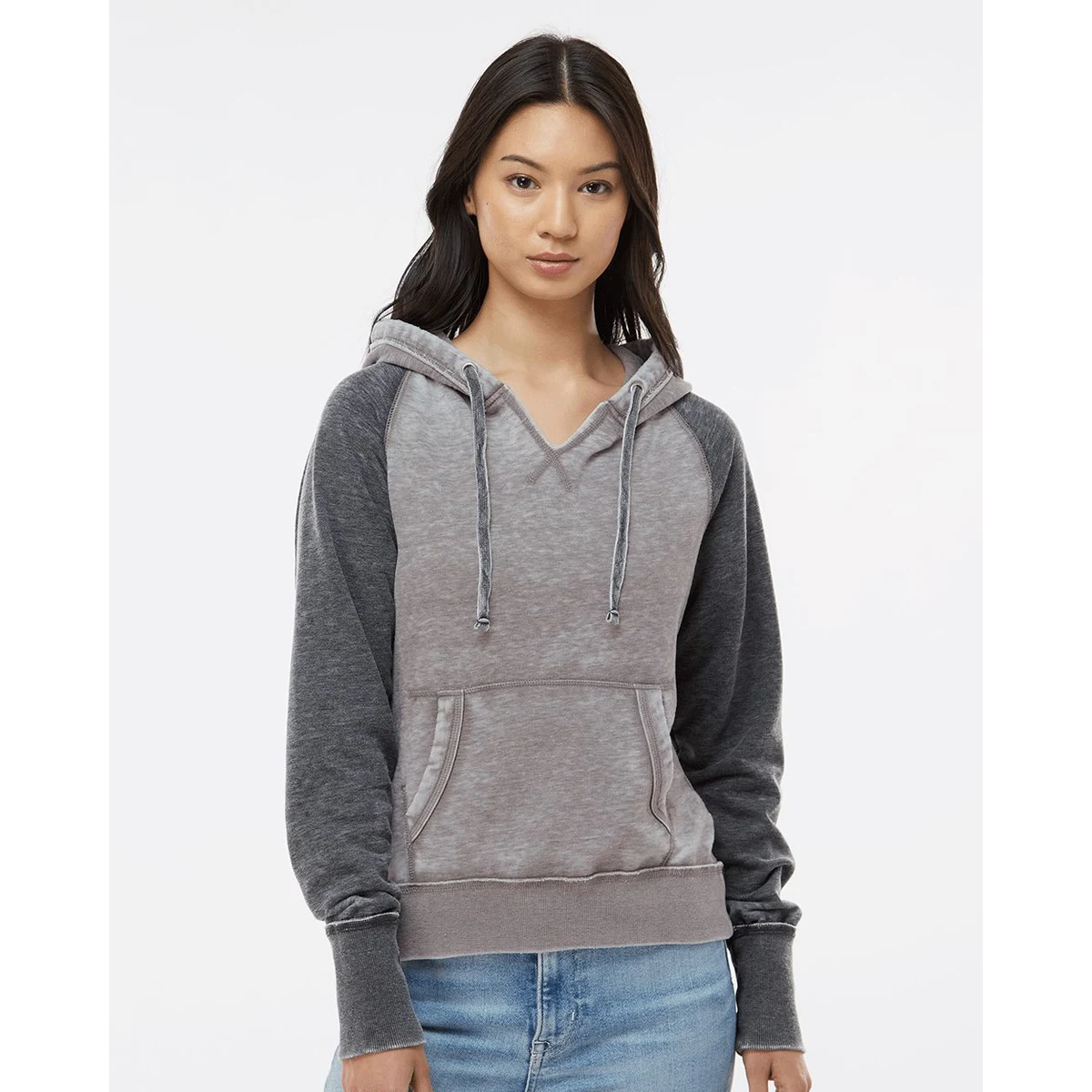 Women's Zen Fleece Raglan Hooded Sweatshirt - 8926 1