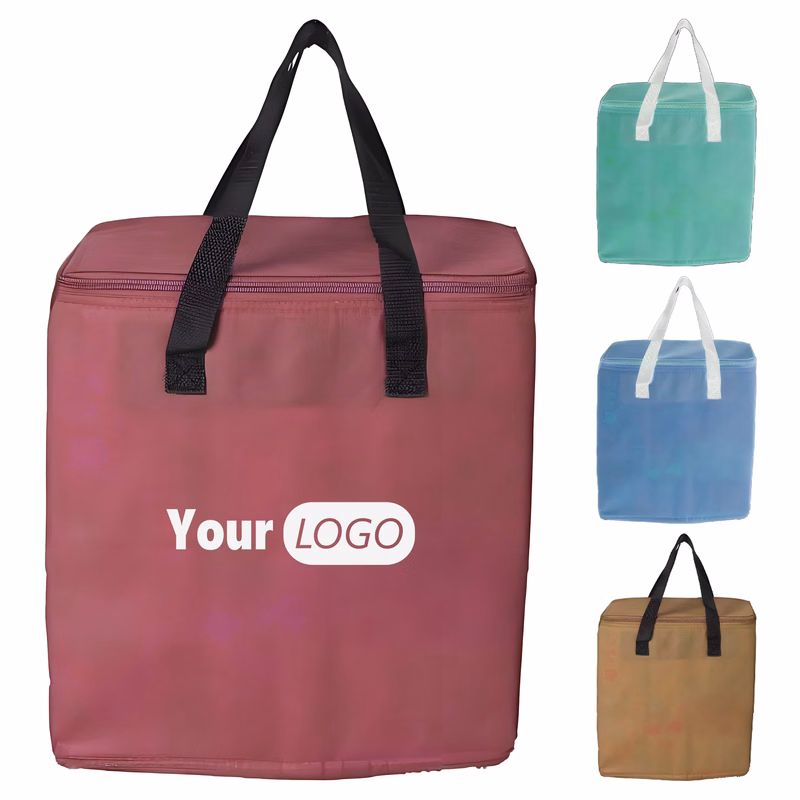 Polyester Foldable Insulated Cooler Bag
