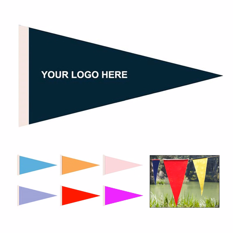 Heat Transferred Felt Pennant Flags