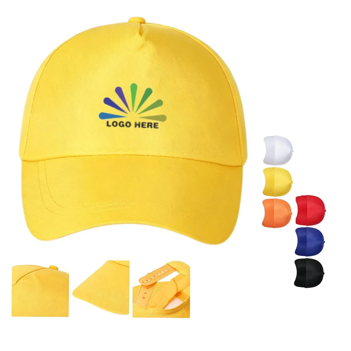 Solid Color Polyester Baseball Cap 1