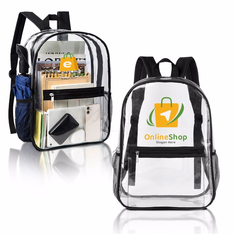 Heavy Duty Transparent PVC School Backpack