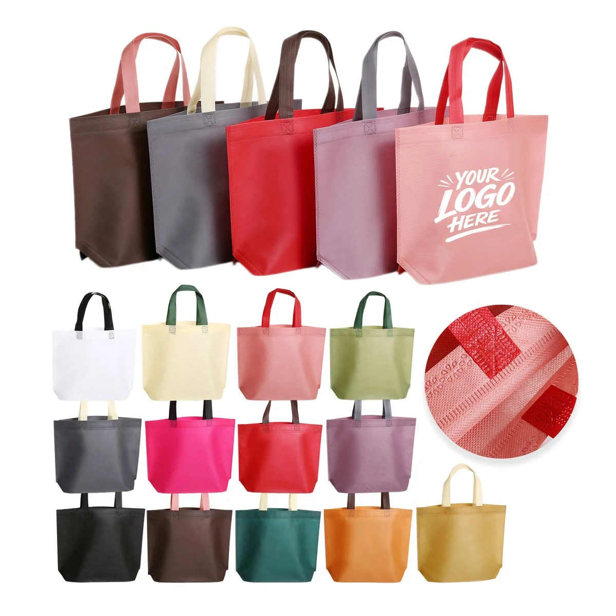 Custom Nonwoven Shopping Tote Bag With Fold Design 1
