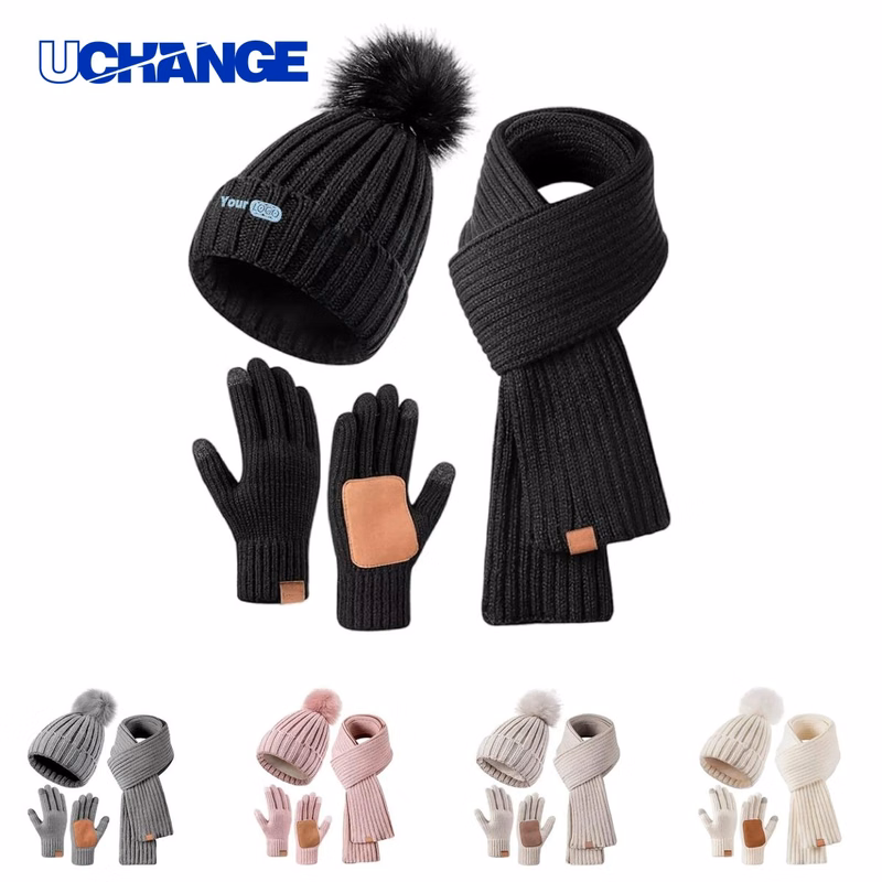 Adult Hat Scarf Gloves Set