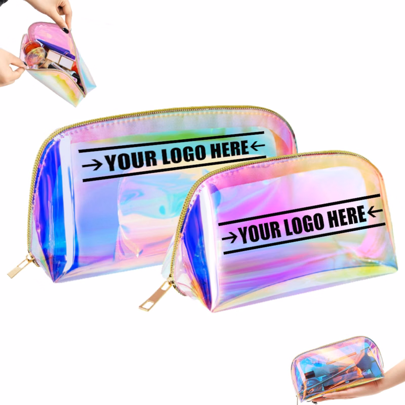 TPU Holographic Clear Makeup Bag