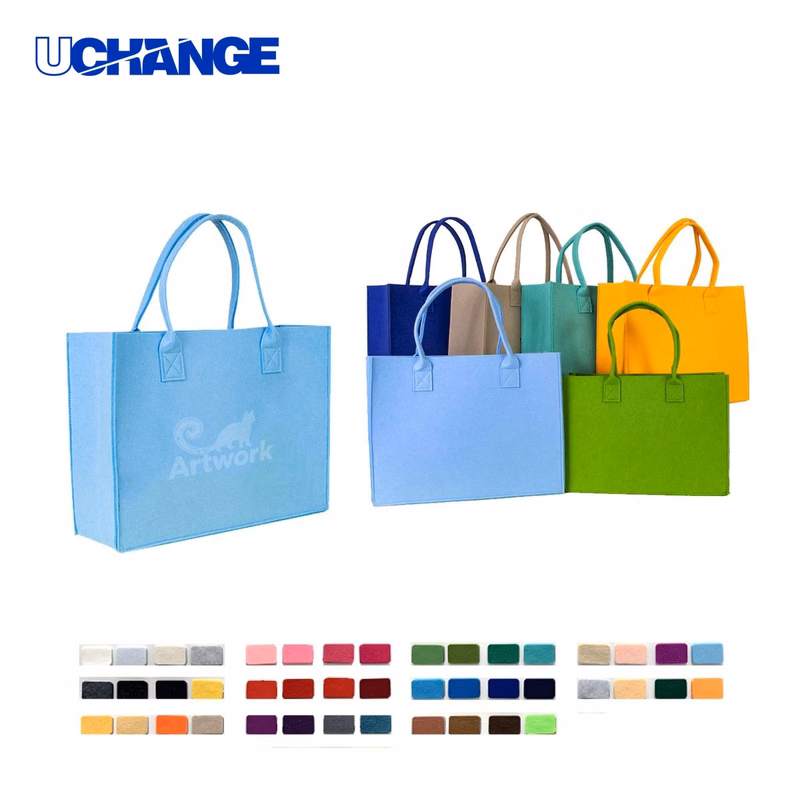 Customized Felt Tote Bag for Daily Carry Use