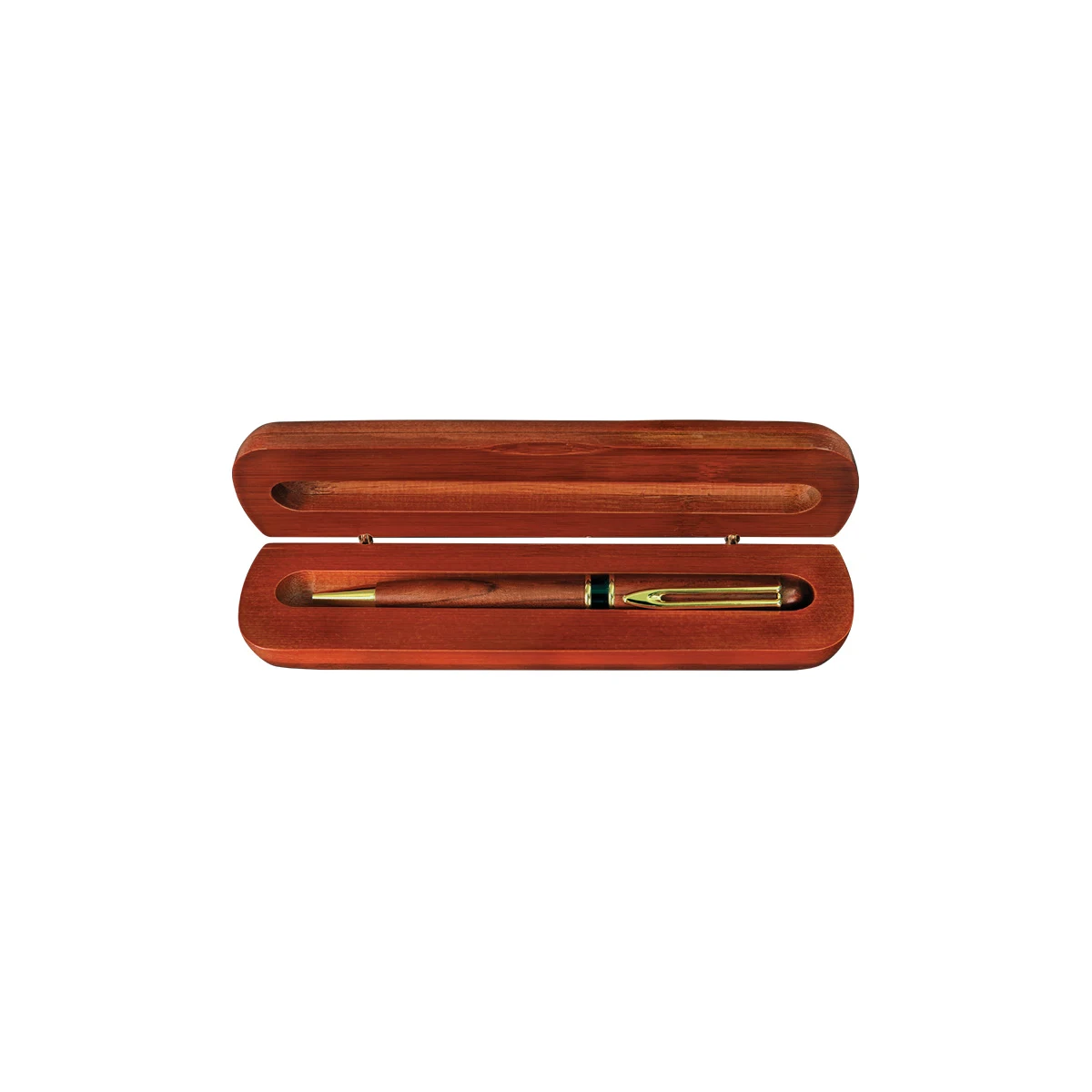 6 3/4" x 2 1/8" Rosewood Single Pen Case 1