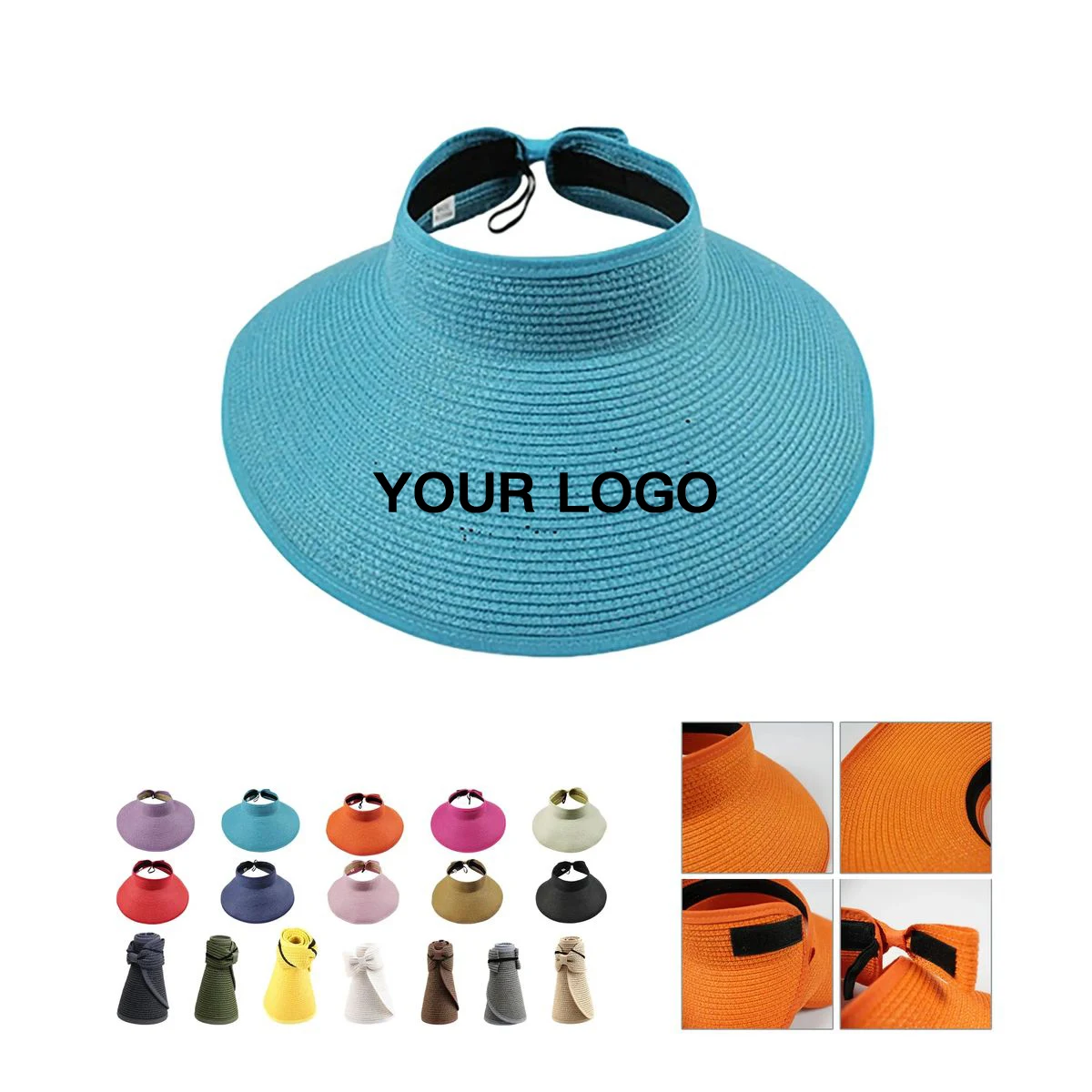 Foldable Summer Hat with Open Top for Women 1