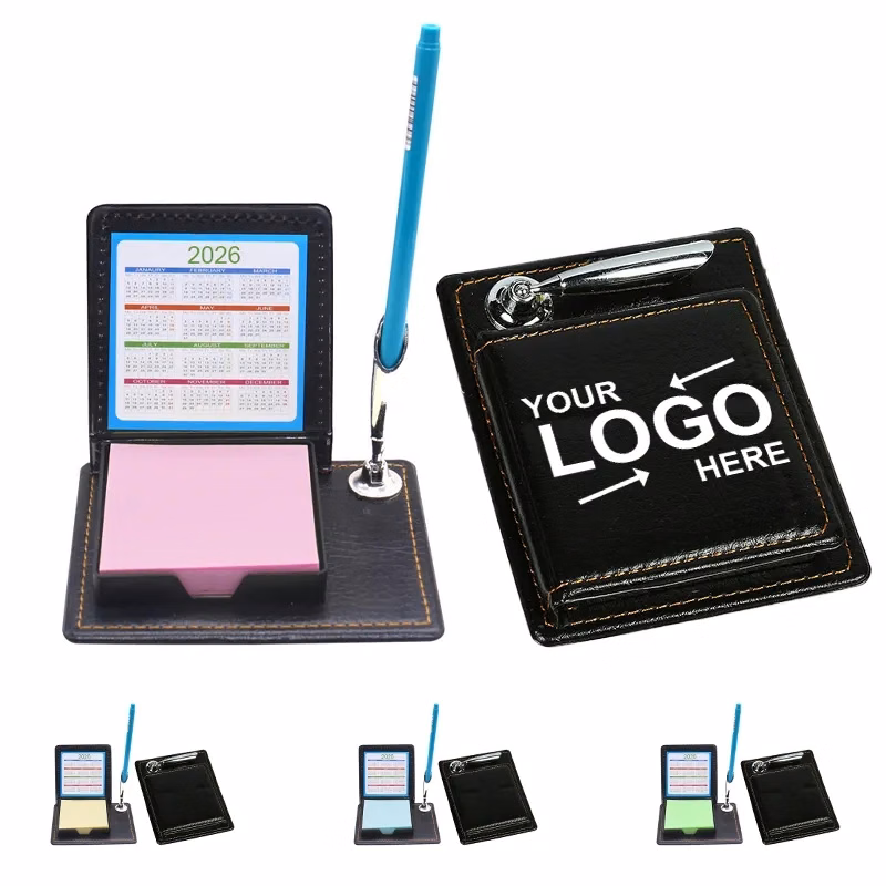 Sticky Notes Box With Pen Holder