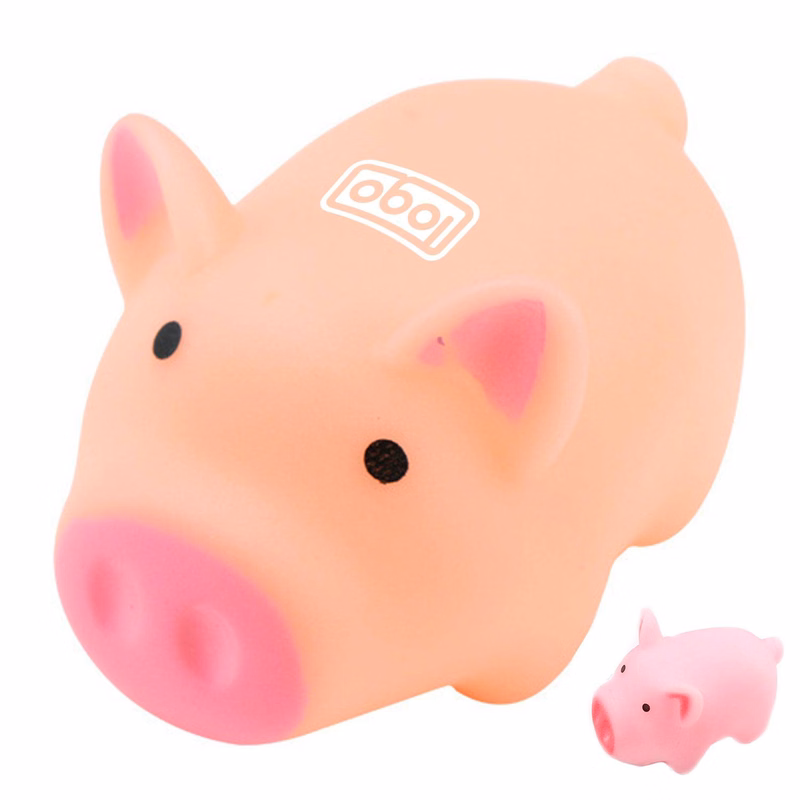 Toddler Soft Rubber Pig Squeeze Screaming Floating Bath Toy