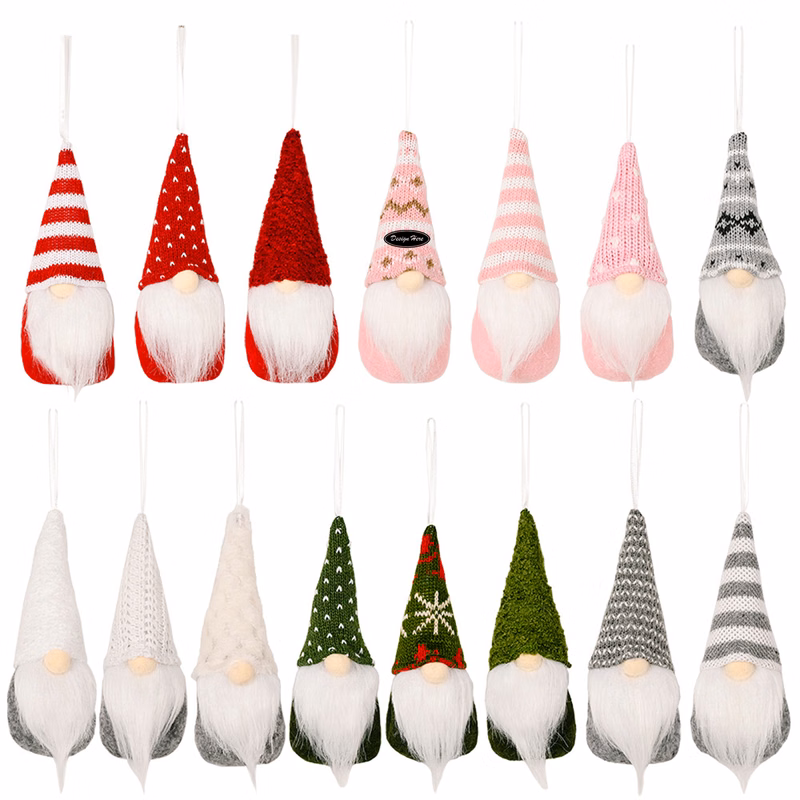 Christmas Knitted Gnome Ornaments