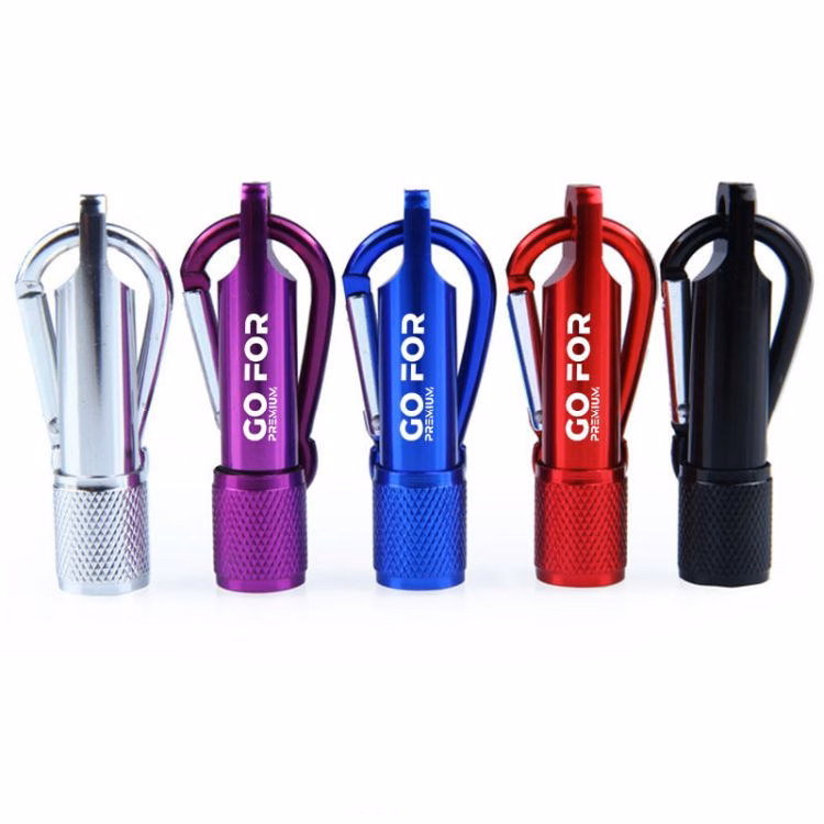2-in-1 Portable Mini Flashlight Torch Keychain