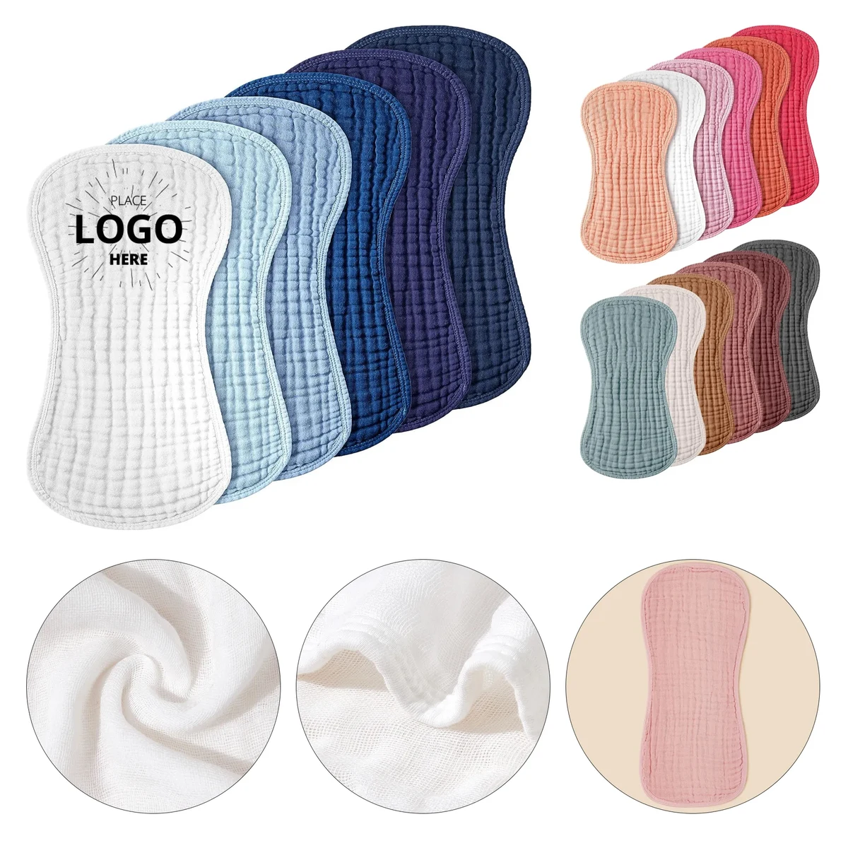 Six Layer Cotton Gauze Burp Cloth 1