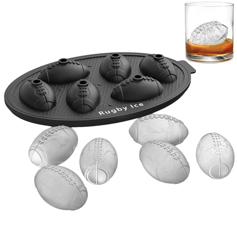 6-Football Ice Molds 1