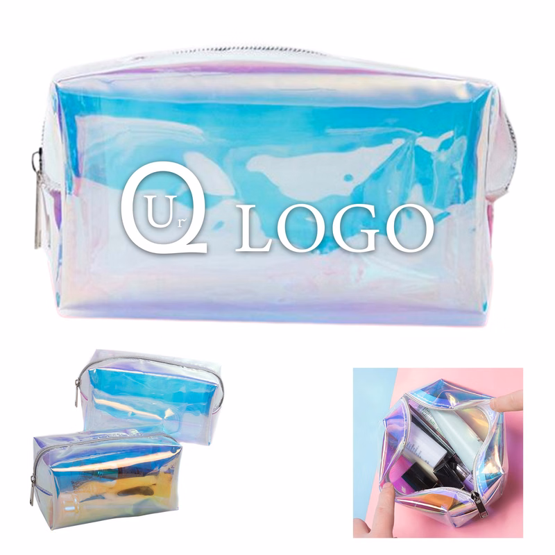 Holographic Zipper Cosmetics Bag