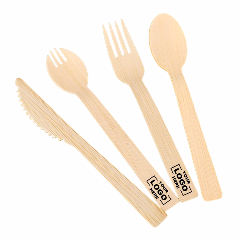 6.69" Disposable Bamboo Knife Fork Spoon