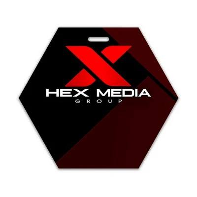 USA Made Laminated Event Tag (3.75"x4.25") Hexagon 1