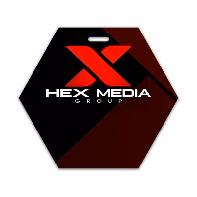 USA Made Laminated Event Tag (3.75"x4.25") Hexagon