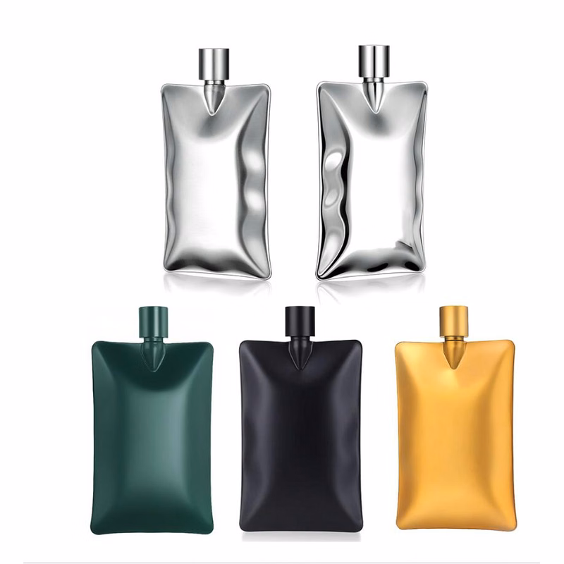 6.8oz Stainless Steel Flask Wave Design Pocket Size