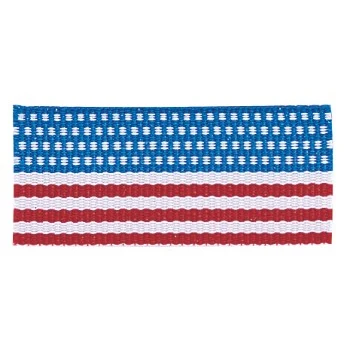 Solid Flag "V" Neck Ribbon with Clip, 1 1/2" wide 1