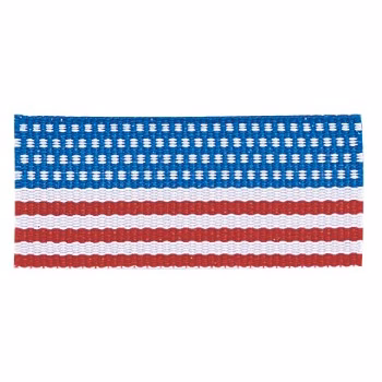 Solid Flag "V" Neck Ribbon with Clip, 1 1/2" wide