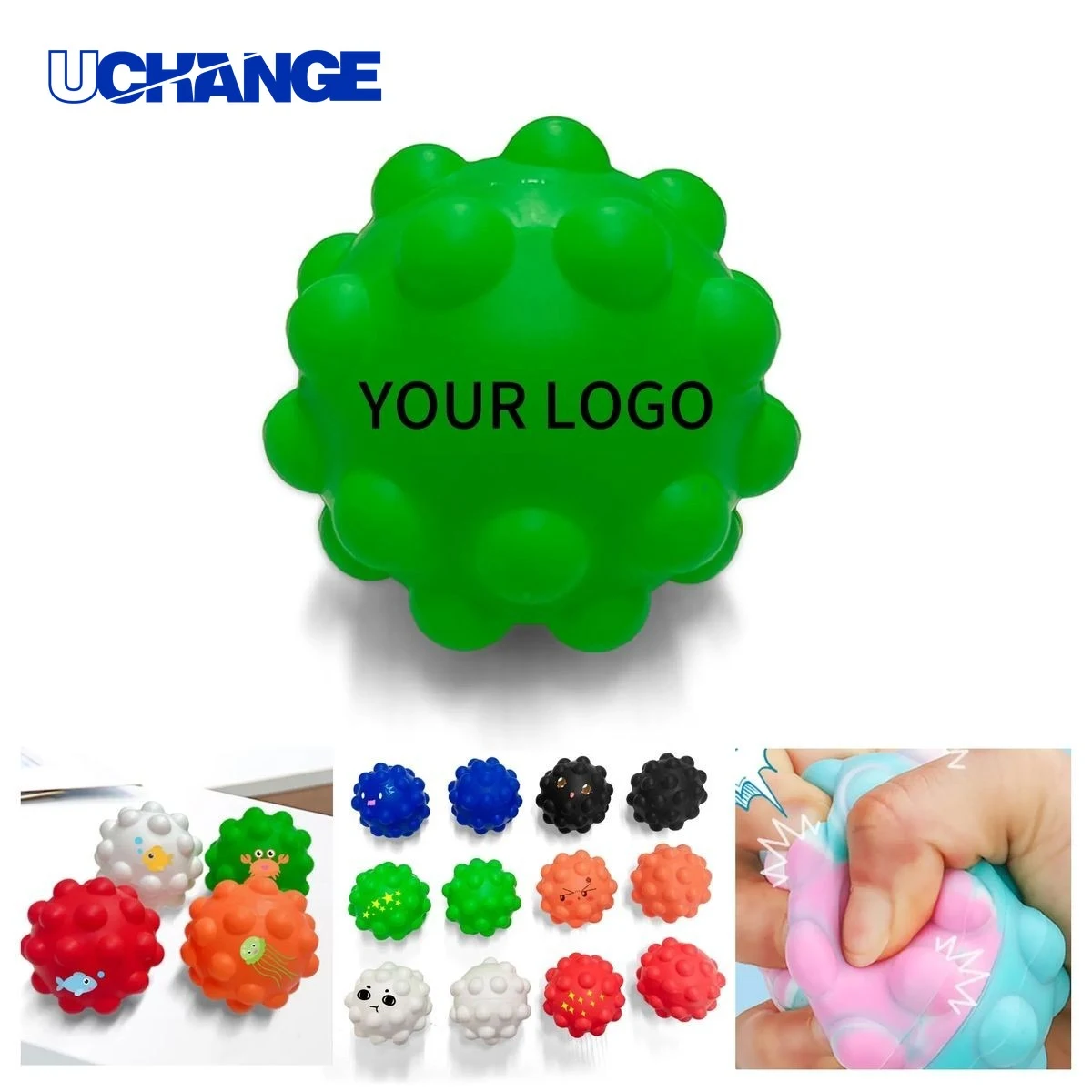 Round Stress Ball Squeeze Toy 2.76in for Branding 1