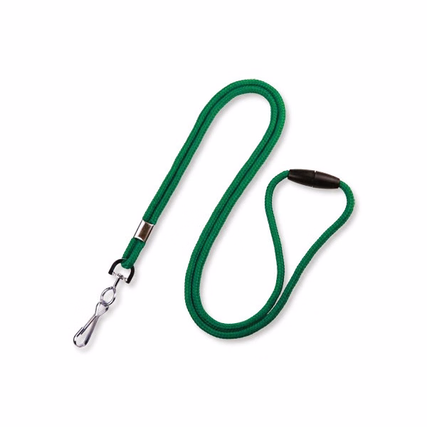 1/8" Breakaway Blank Lanyard w/Swivel Hook (Kelly Green)