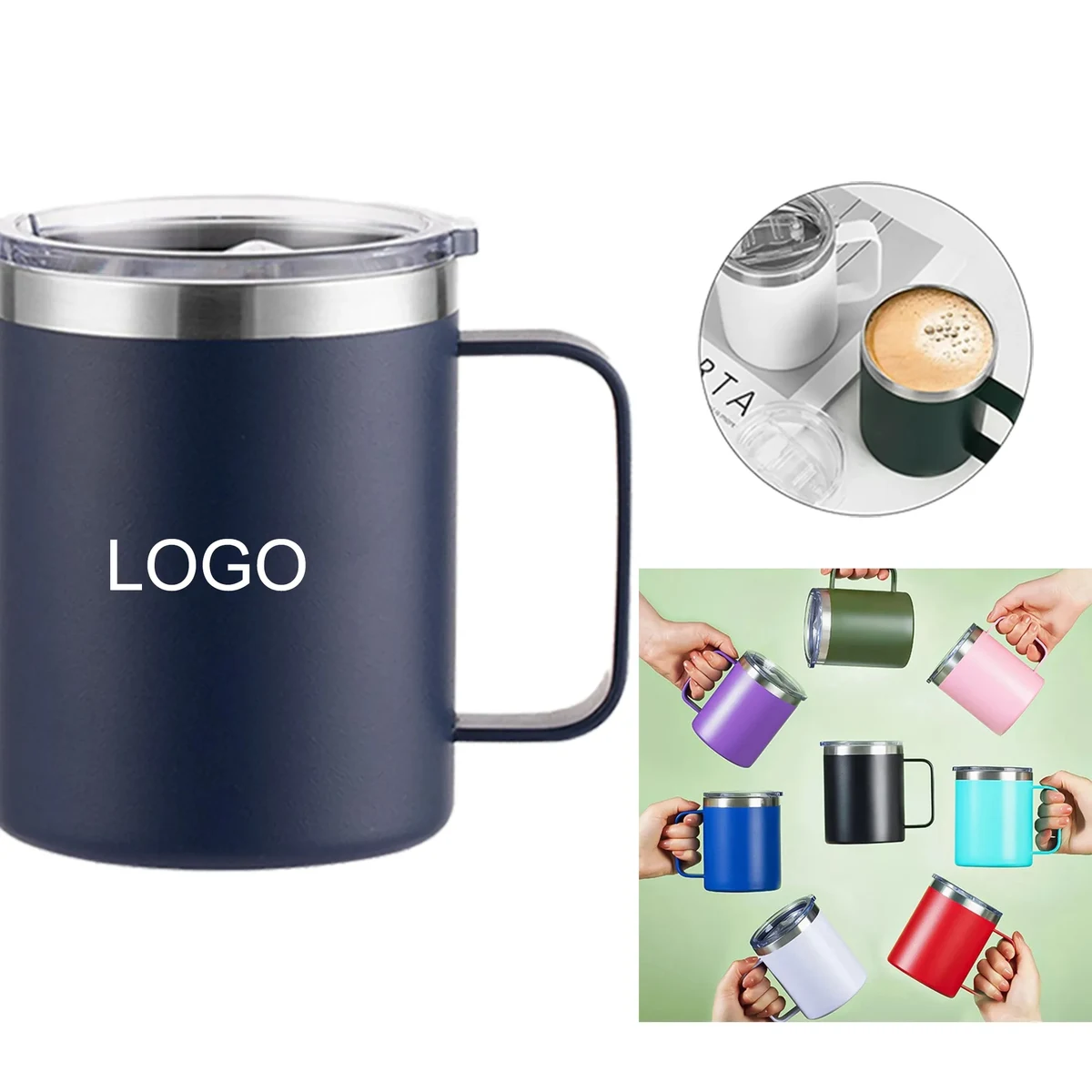 12oz Double-Wall Vacuum Stainless Steel Mug 1