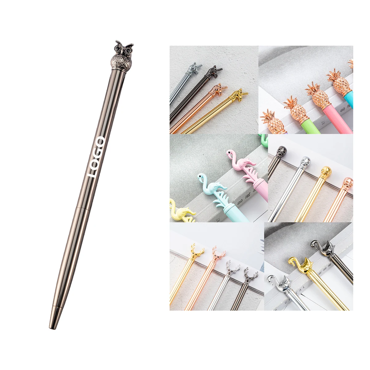 Animal Top Metal Ballpoint Pen 1