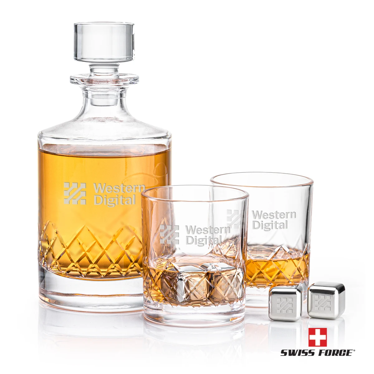 Heceta Decanter Set & Ice Cubes 1