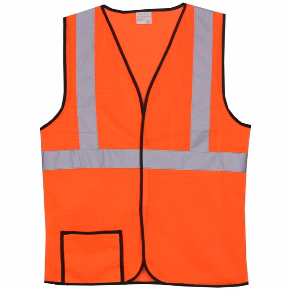 Polyester Orange Mesh Safety Vest SV144