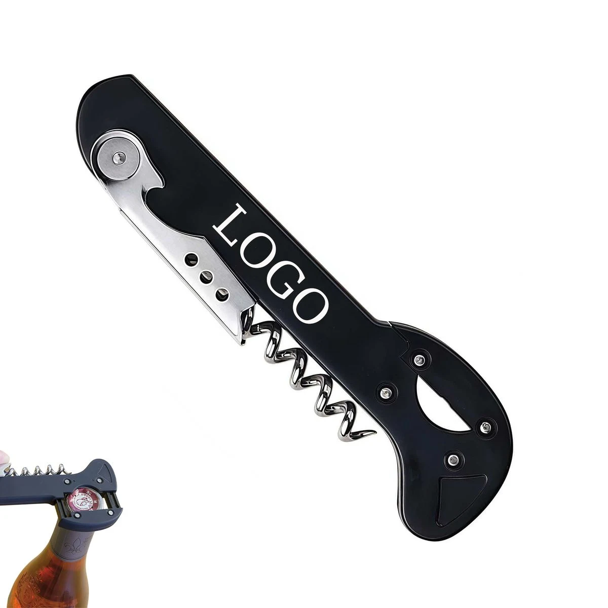 Multipurpose Beer and Wine Bottle Opener with Foil Cutter 1