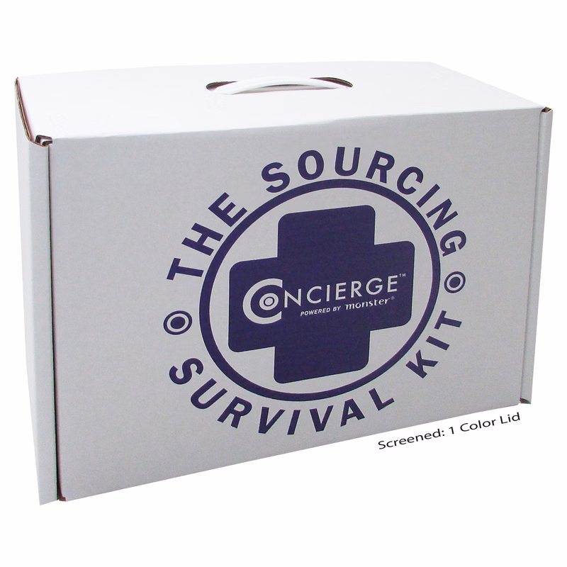 13" x 10" x 4 1/2" - B-Flute Tuck Box with Handle