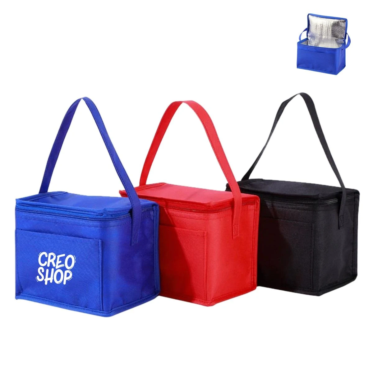 6 Can Insulated Cooler Bag - Ocean 1