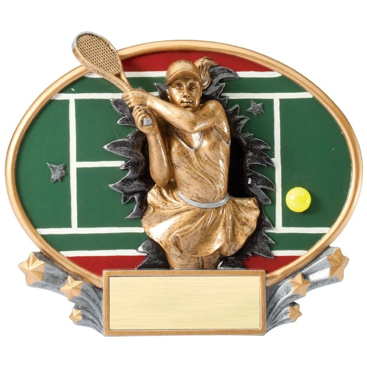 Tennis - Female Xplosion Oval Resin Award 1